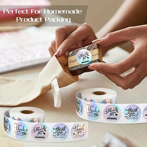 500 Thank You Stickers - Picture 3 of 3